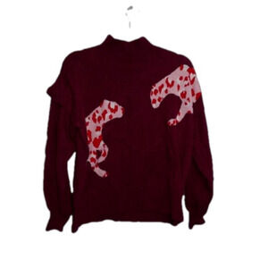 Crown & Ivy Red Sweater Small Womens